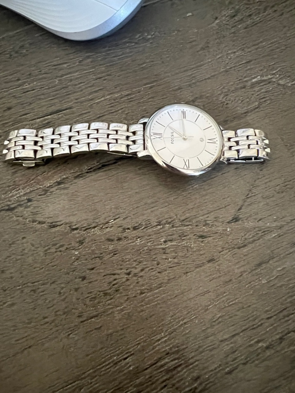 Fossil Silver Stainless Steel Roman Dial Bracelet Watch - Picture 5 of 5